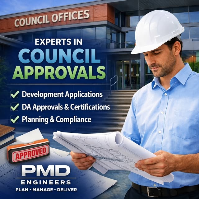 PMD Engineers council approvals graphic